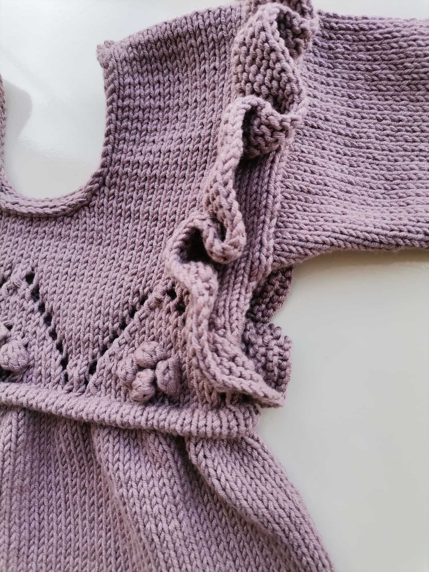 Lila ajurlu kız bebek diş gezmesi kıyafeti