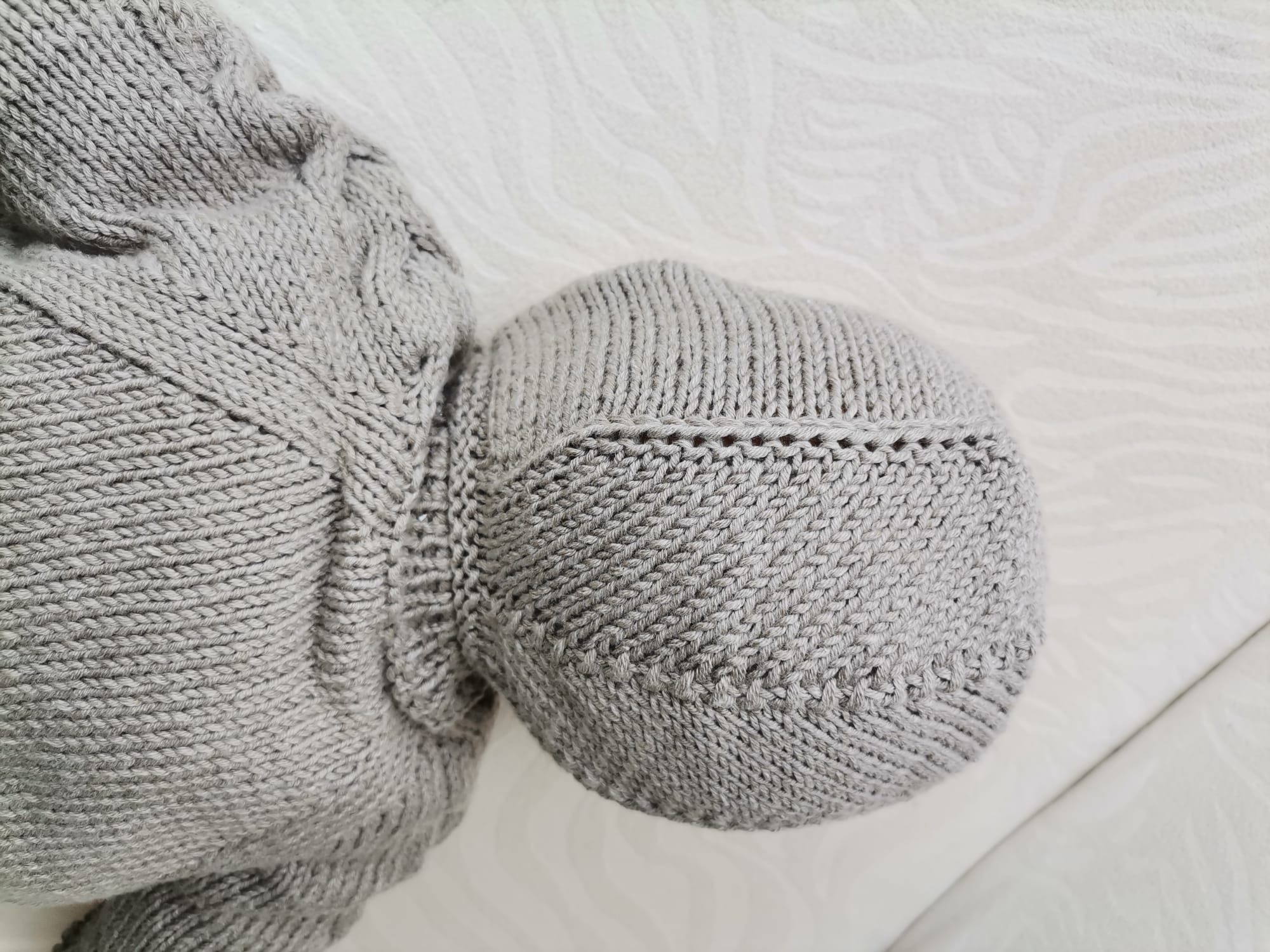 El orgusu patik detay - burgulu desen yakindan