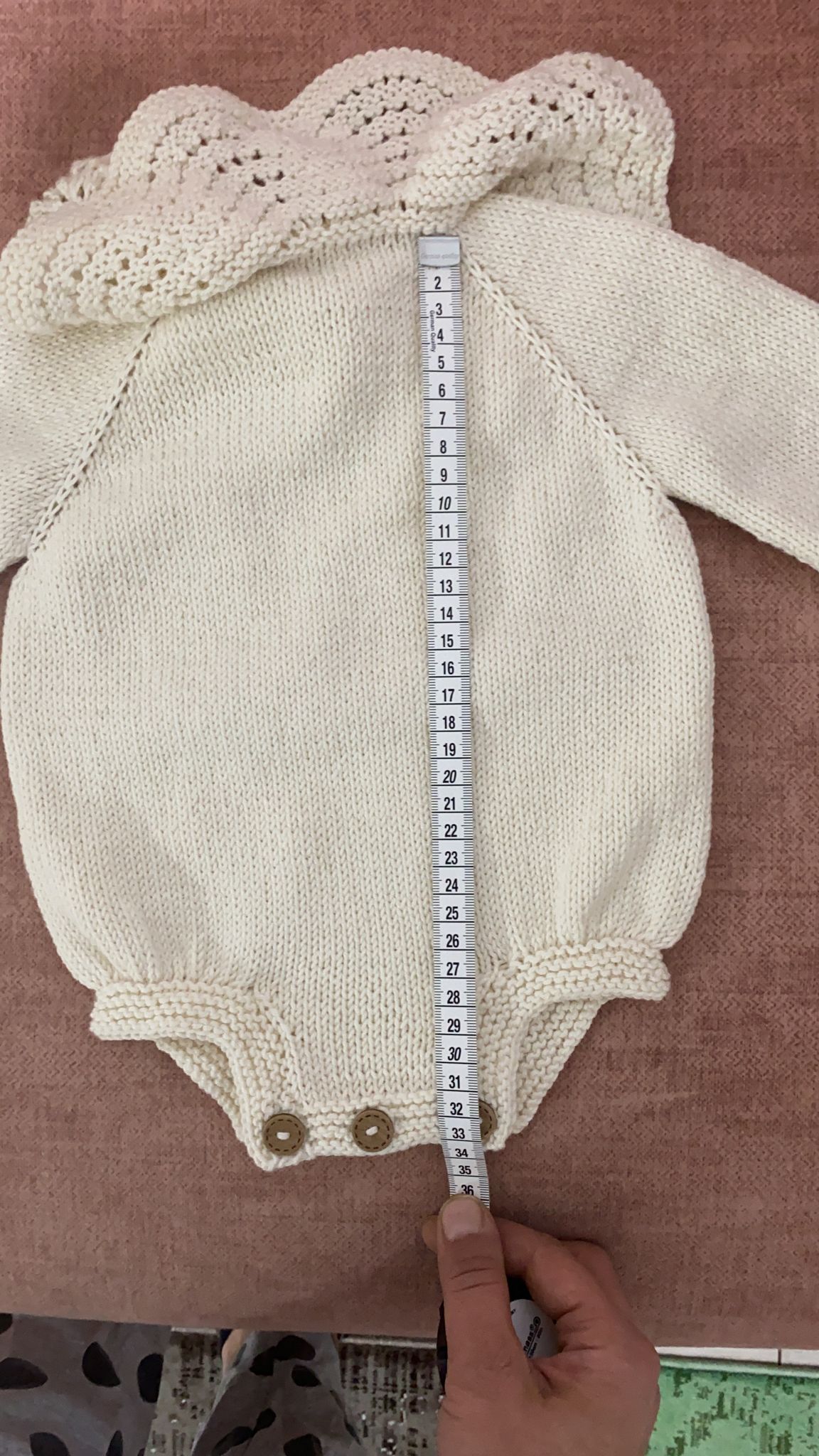 Bebek örgü beden tablosu ölçü rehberi